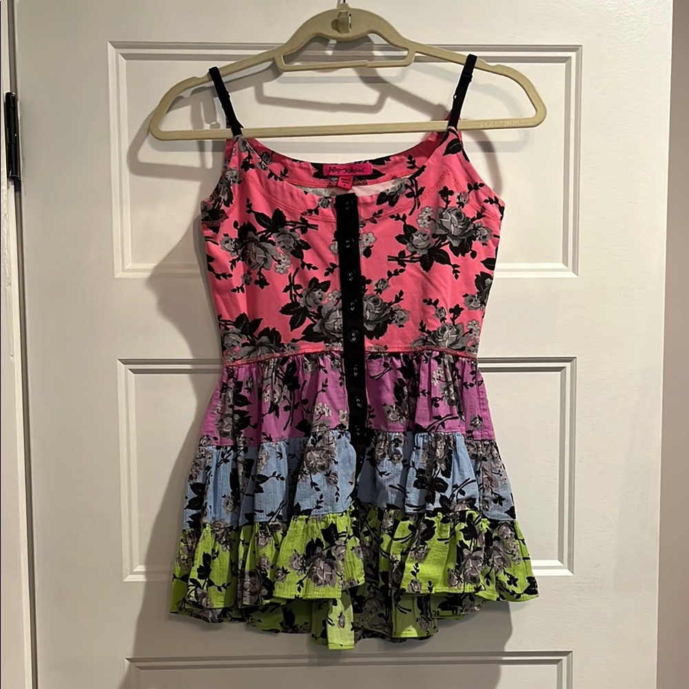 Betsey Johnson Floral Multicolor Tank